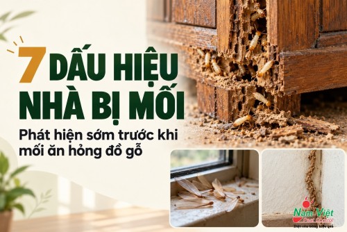 7 dấu hiệu nhà bị mối: phát hiện sớm trước khi mối ăn hỏng đồ gỗ