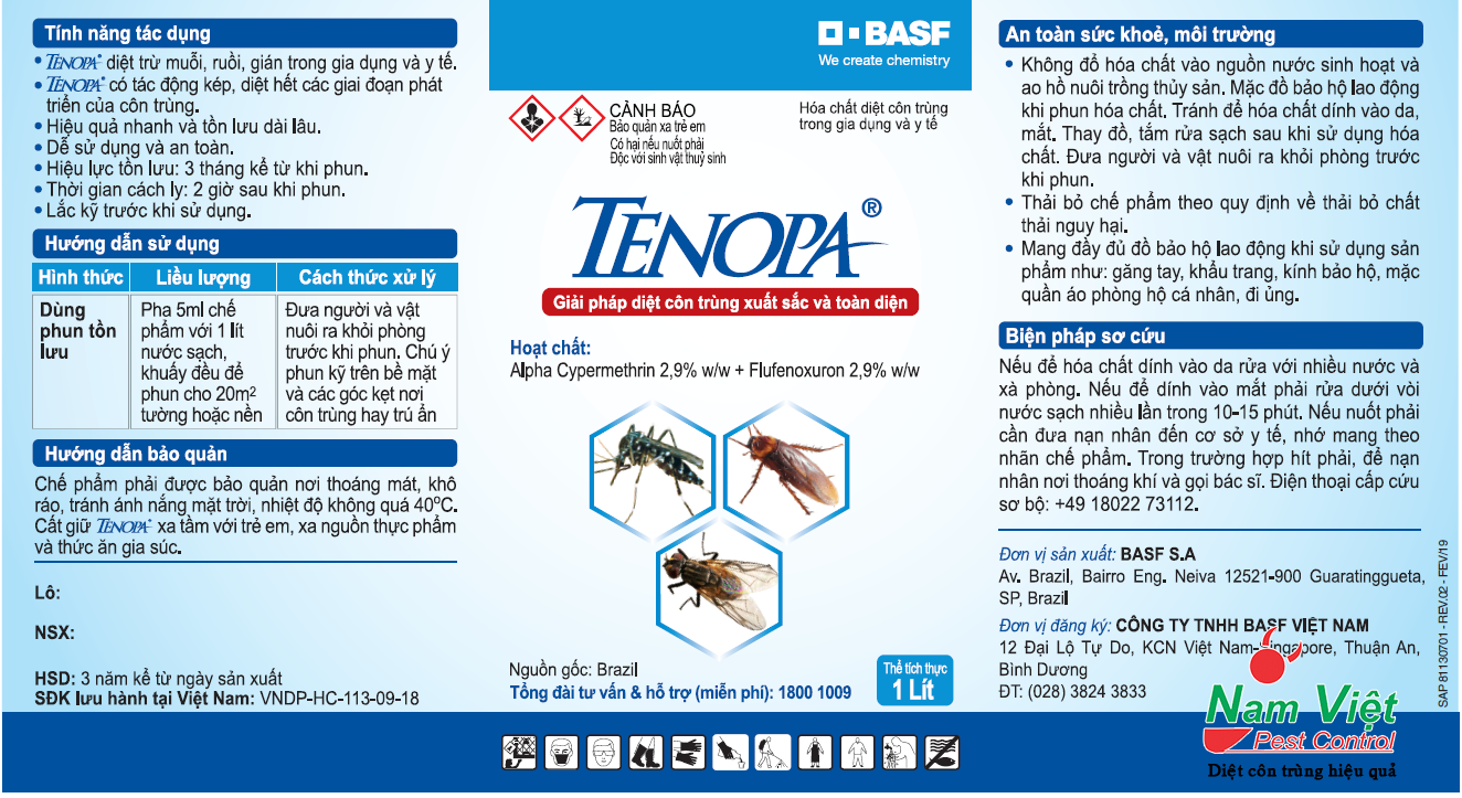 Tenopa 1L label